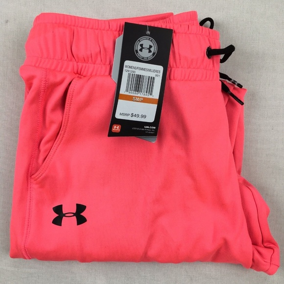 Under Armour Pants - NWT UNDER ARMOUR HEATGEAR TECH JOGGERS HOT PINK